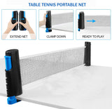 PPong Gold Edition Table Tennis Racket Two Paddle Ping Pong Bat + 3 Balls + Net & Cover Case