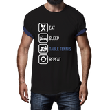 EAT SLEEP TABLE TENNIS REPEAT FUNNY SLOGAN BIRTHDAY Xmas T-SHIRT