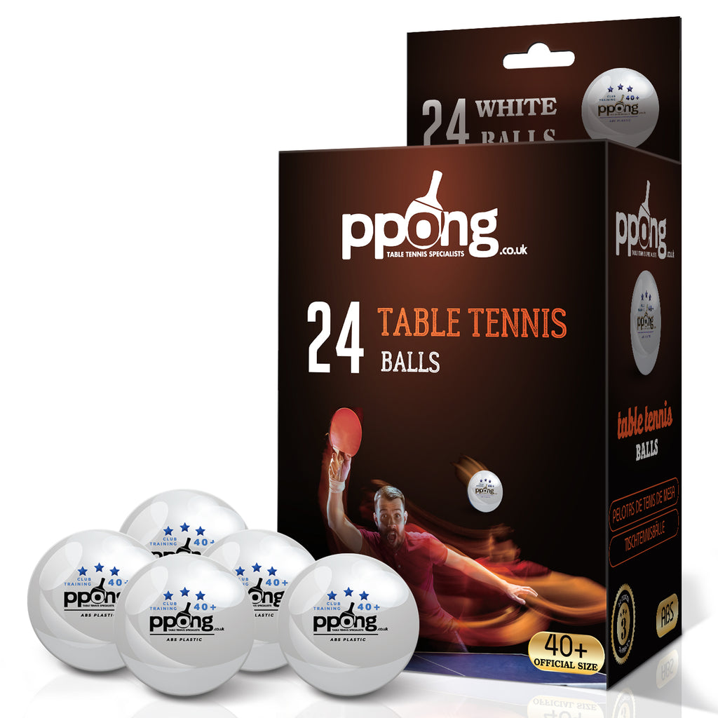 Set de 24x balles de ping-pong/pingpong orange 4 cm - Tennis de